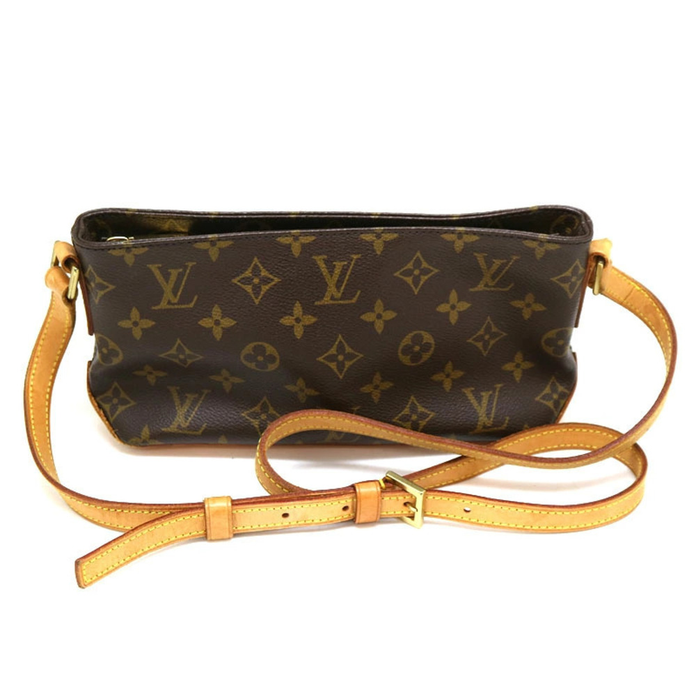Louis Vuitton Bag Canvas LV Trotteur Monogram Brown Shoulder